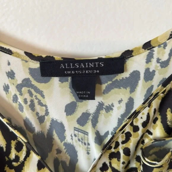 ALL SAINTS Bryony V-Neck Midi Slip Dress - Picture 4 of 4